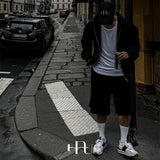 [HFORUS MADE]Layer Shoulder Hooded zip-up IN BLACK