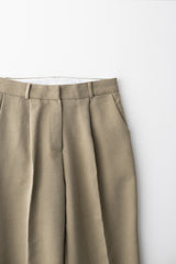Semi wide pants (Beige)