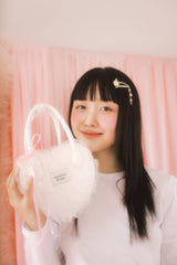 ジュニーレースハートバッグ (アイボリー)