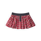Clover Check Denim Skirt 232561104