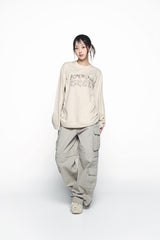 25SS マグショットエイリアンフーディー ダークベージュ