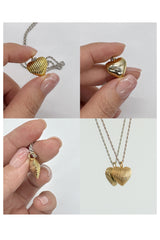 heart shell silver925 necklace natural SV