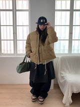 25FW★ [BAONHAUS] シュージストリングパディングジャンパー