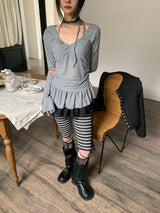needs frill shirring blouse t