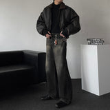 ALL Coyote Sealing Leather Bomber Jacket (2 colors)