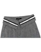 Fold Over Wide Slacks _ GREY