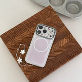 pink silver MagSafe bumper case