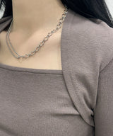 half&half twoway necklace