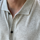 Logane Linen Collar Short Sleeve Cardigan