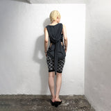 LACE HEM SHORTS: CHECK