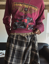 ハーレーピグメントセミクロップロングスリーブ