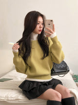 Round Or V-neck Daily Basic Knit (10color / 2type)