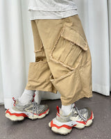 VTG BACK BOOTS CARGO SHORTS_BEIGE