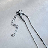 Minimalist Starburst Silver Snake Chain