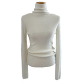 Winter Blend Wool Polar Semi-Slim Fit Long Sleeve Knit Top (5 Colors)