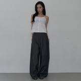 STRAP DETAIL HALTER NECK BLOUSE (WHITE)