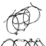 [2pack] symbol pendant thin string bracelet