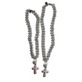 ZiRCONiUM CROSS BYZANTiNE CHAiN NECKLACE #110