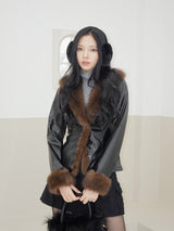 Chic Mood Brown Fur Cardigan