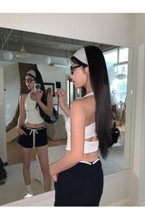 White Ribbon High Short Pants