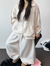 Bohemian Side Track Fleece Balloon Long Pants 🖤 3 Colors