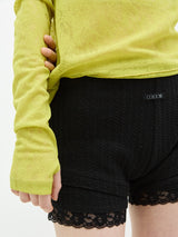 Anfora Lace Shorts Black