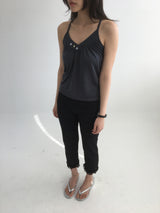 Laura Frill Capri Pants (2color)