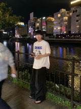 "ノンベイネコオーバーサイズショートスリーブTシャツ