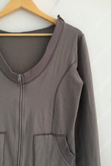 moodfit off-shoulder zip-up