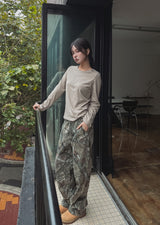 [U-BASIC] Silket Round Cotton Long Sleeve