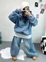 リベットスナップバルーンデニム🩵🤎🖤 - 3カラーズ, 2サイズ