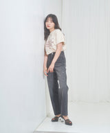 UNISEX メッセージエンブロイダリーT