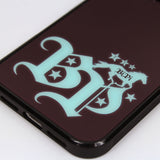 western glass case (burgundy)