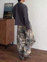 Curved Tree Wide Pants (2color) (No.1002)