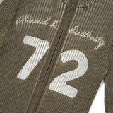 GARMENT HIGH NECK KNIT ZIP UP [KHAKI]