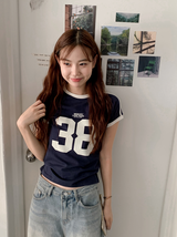 38 スリム半袖Tシャツ (4color)