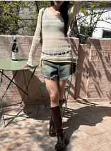 [S/S] Punching knit one piece