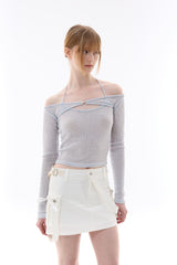 MANON OFF-SHOULDER SET / SKY BLUE