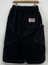 HIP PATCH RIVET PIGMENT DENIM BERMUDA 🫐🍪🖤3COLOR