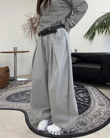 リックヨークピンタックスウェットパンツ