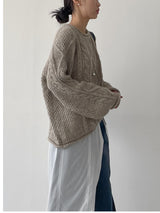 Rolling Cable Overfit Knit