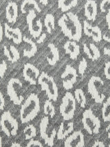 【MADE】boheme leopard knit string bag [gray]