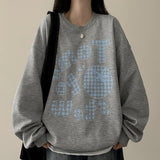 Tomato check sweatshirt
