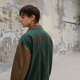 MIX LEATHER COLORING WORK JACKET