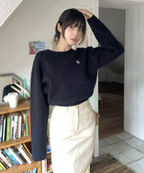 STITCH LOGO ROUND KNIT