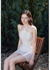 Luna Knit Swimdress Ivory