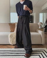 Ray Belted Wide Slacks