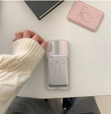 [MADE]  Twinkle ribbon magsafe card wallet(ver.1)_PINK