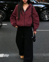 Little Hooded Check Windbreaker