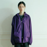 Check Hoodie WindBreaker (purple)